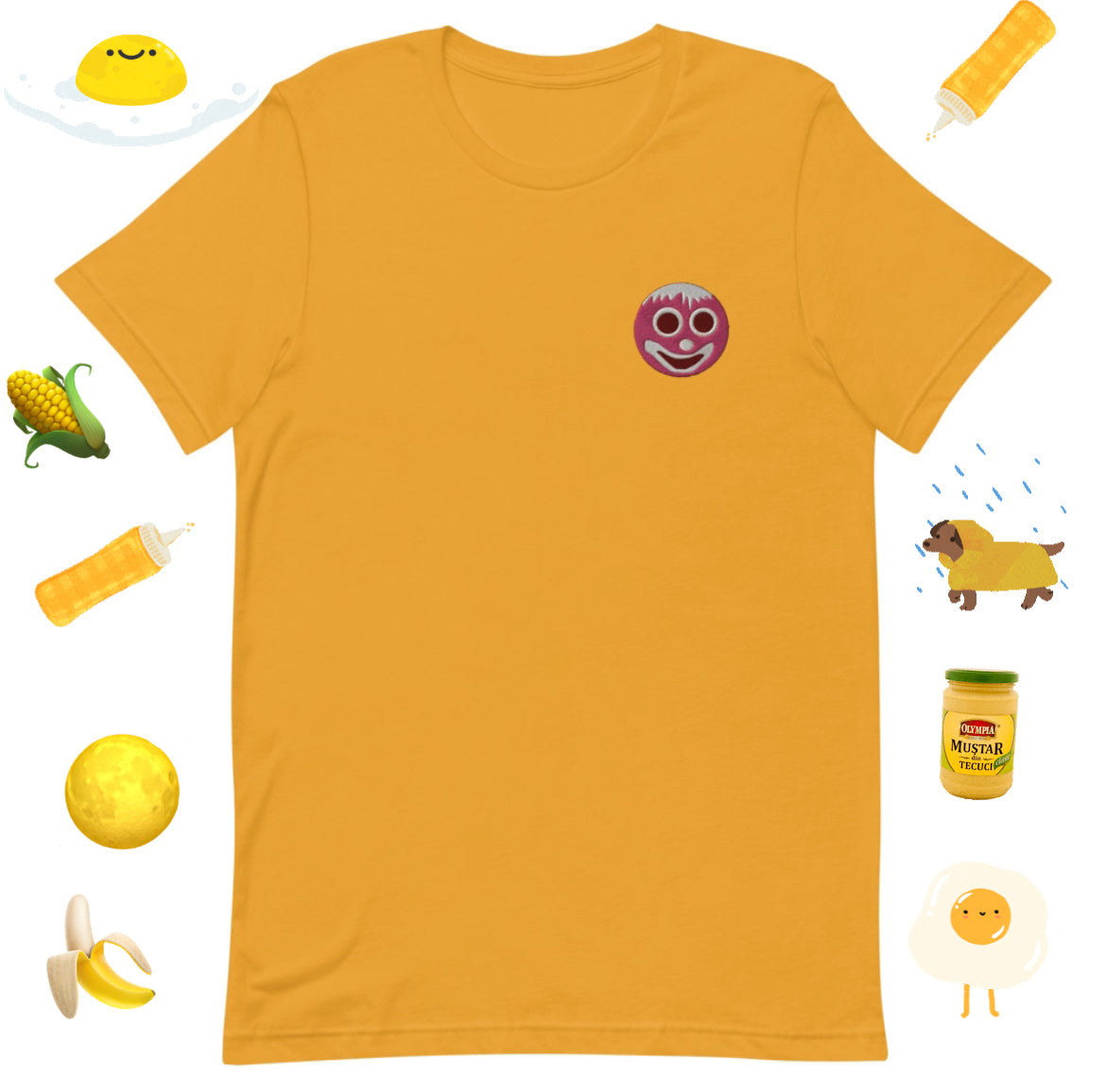Billy Roll Embroidered T-Shirts - 70's Palette