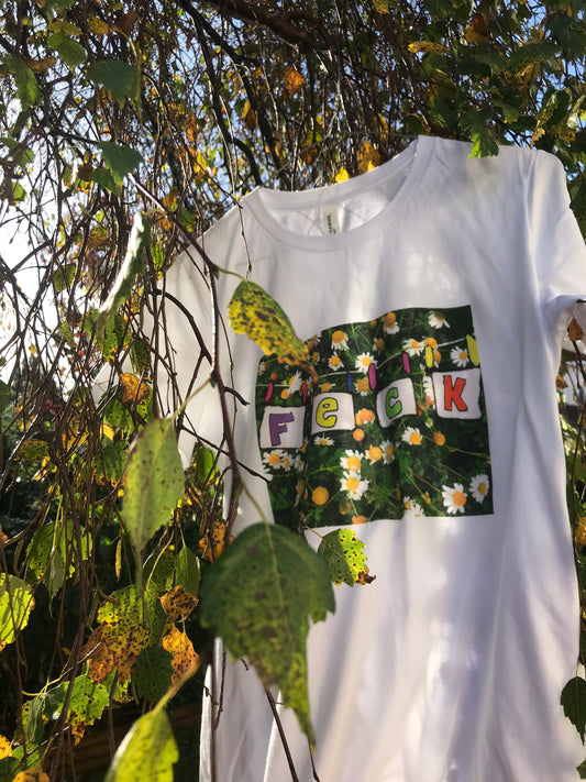 floral feck t-shirt