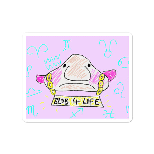 Blob 4 Life Stickers - Lilac