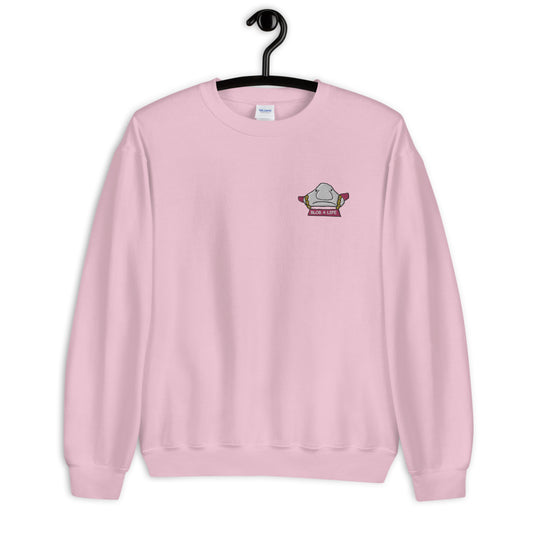 Embroidered Blofish Jumper - Pink