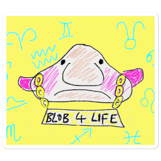 Blob 4 Life Stickers - Yellow